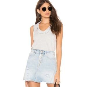 FREE PEOPLE | WE THE FREE Swing It Cowl Tank Light Gray NEW Women’s Size Medium